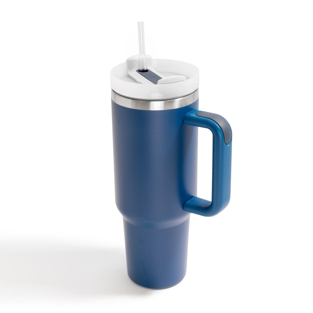 40oz Stainless Steel Vacuum Tumbler: Handle Your Hydration in Style